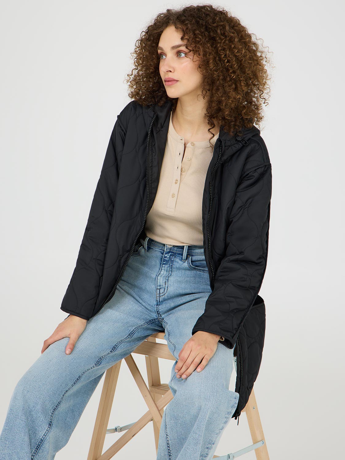 Quilt Jacket With Hood