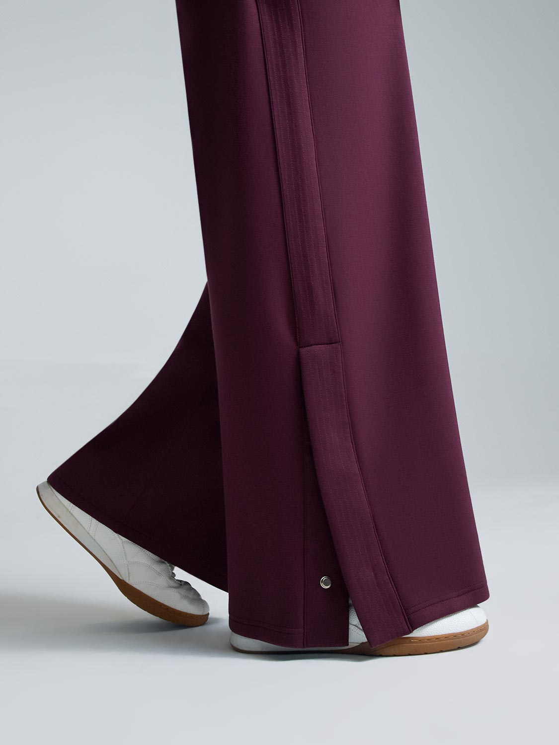 Cloud Fleece Slit Hem Wide-Leg Pants