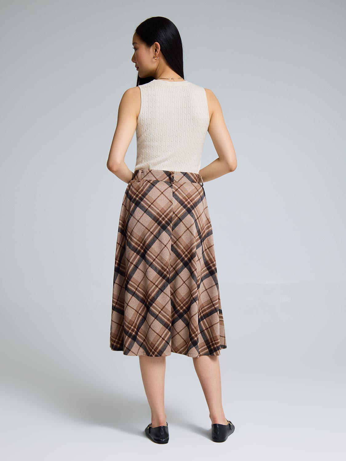Plaid Circle Skirt