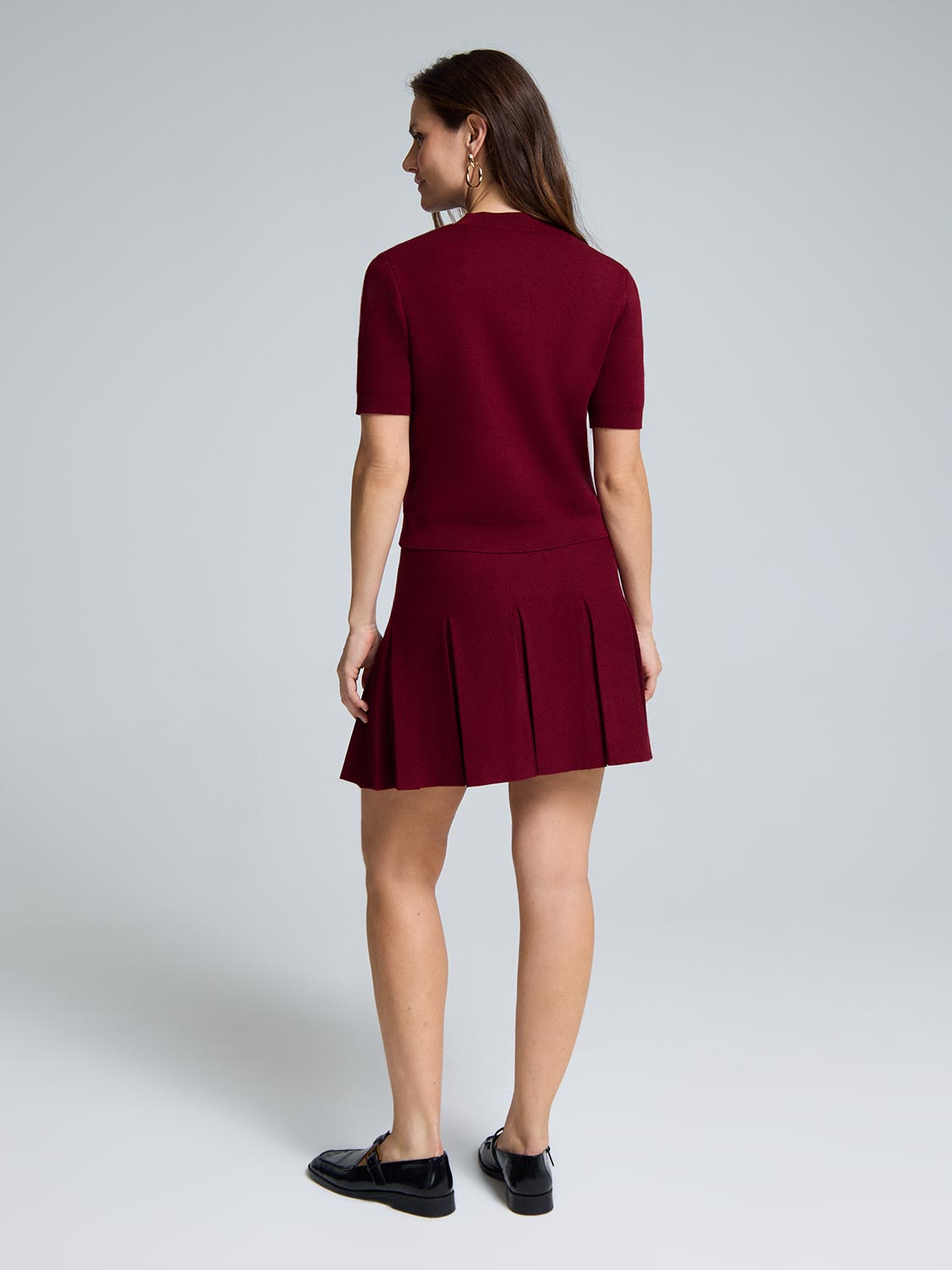 Short Sleeve Button-Up Cardigan