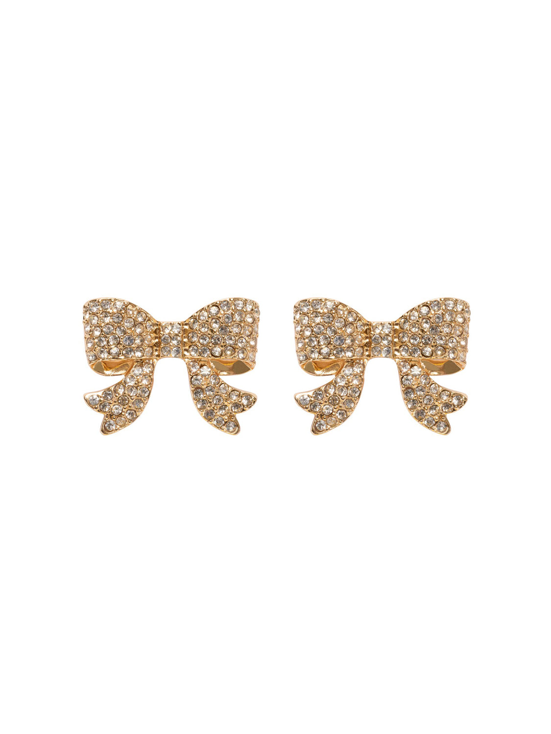 Diamond Bow Earrings