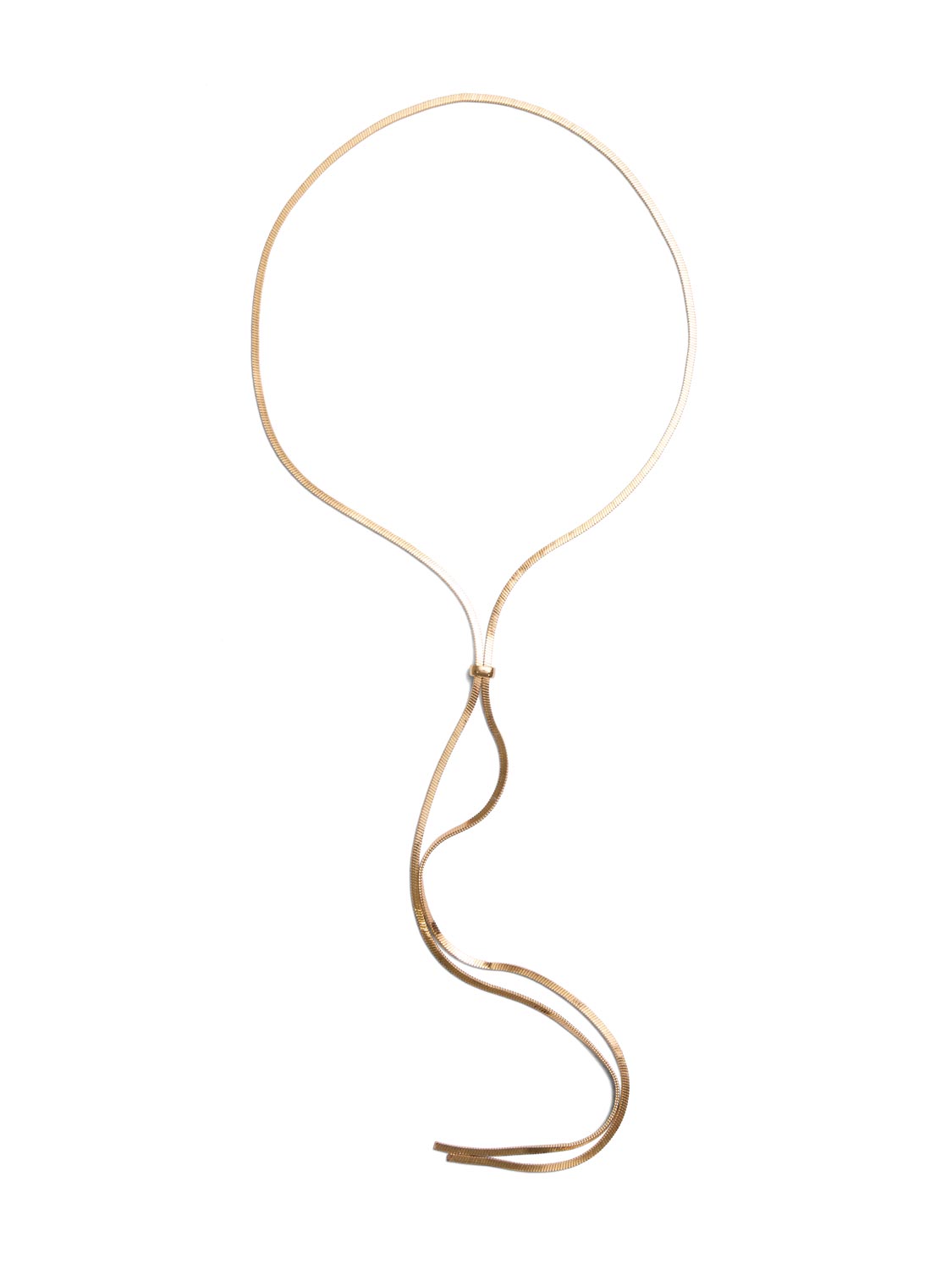 Snake Chain Lariat Necklace