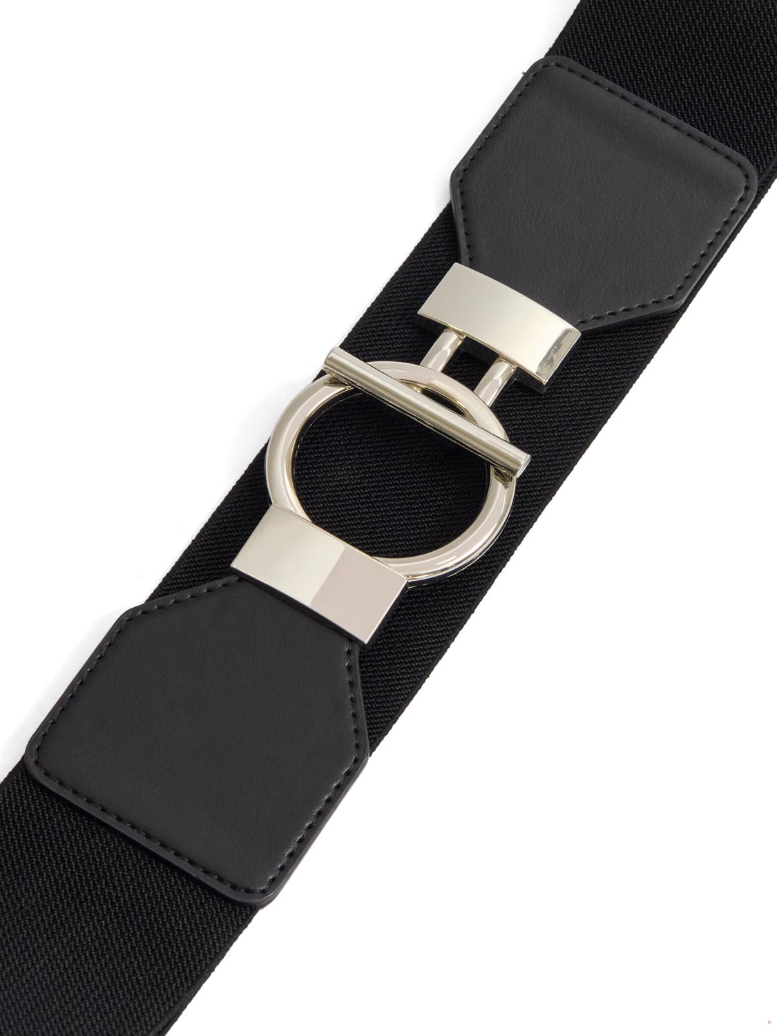 Elastic Belt With Round Toggle Buckle