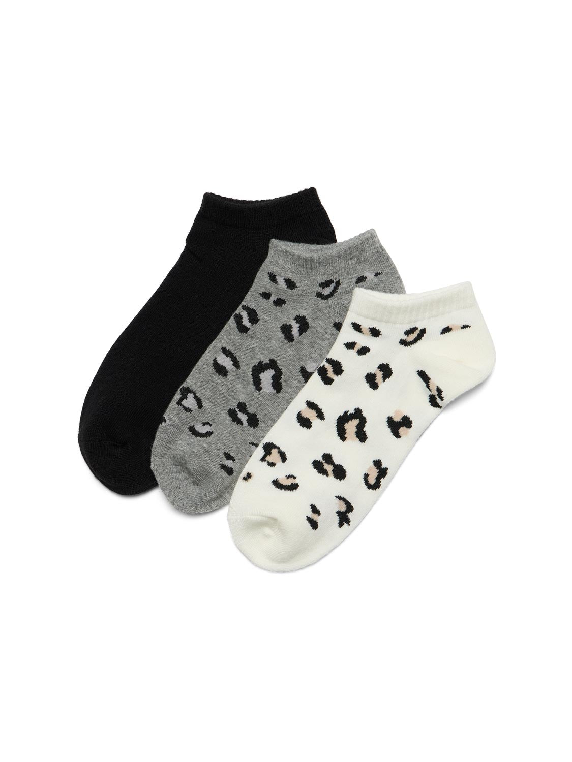3-Pack Of Leopard Print Socks