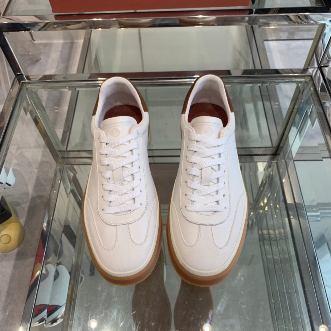 LP TENNIS WALK SNEAKERS WHITE CALFSKIN