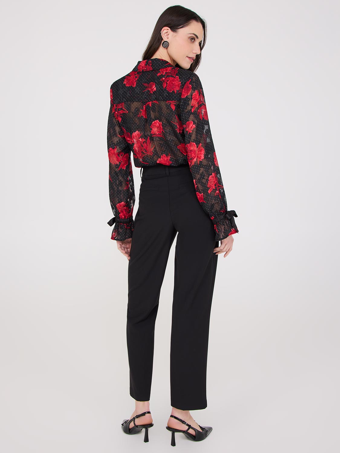 Straight Leg Mid-Rise Pants