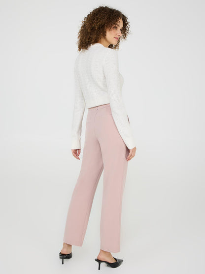 Straight Leg Mid-Rise Pants