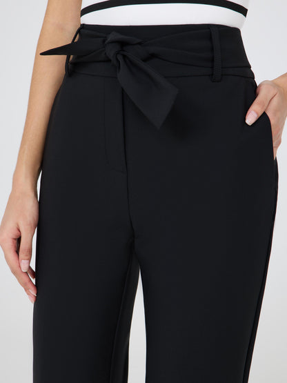 Slim Leg Pants With Sash