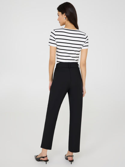 Slim Leg Pants With Sash