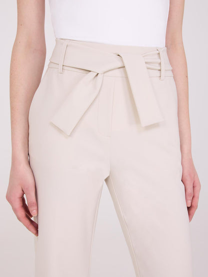 Slim Leg Pants With Sash