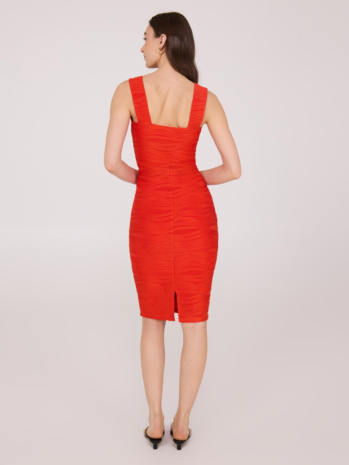 Wave Pattern Pencil Skirt