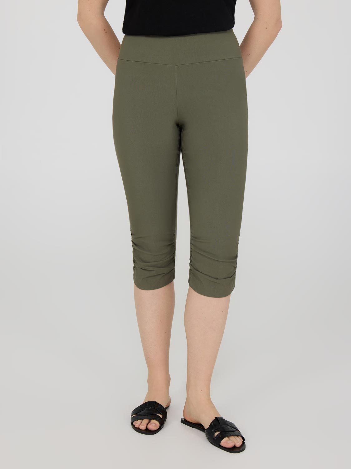 Ruched Capri Pants