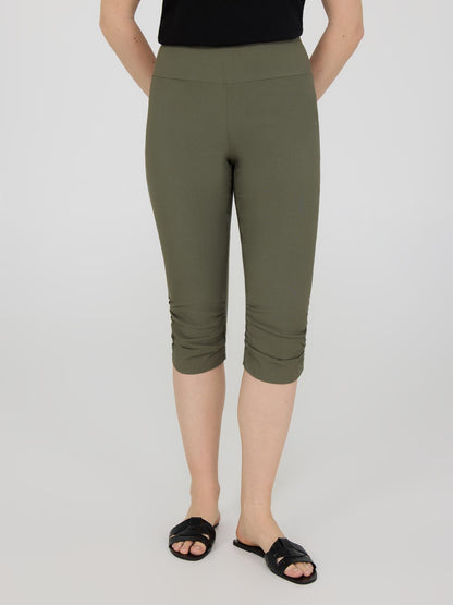 Ruched Capri Pants