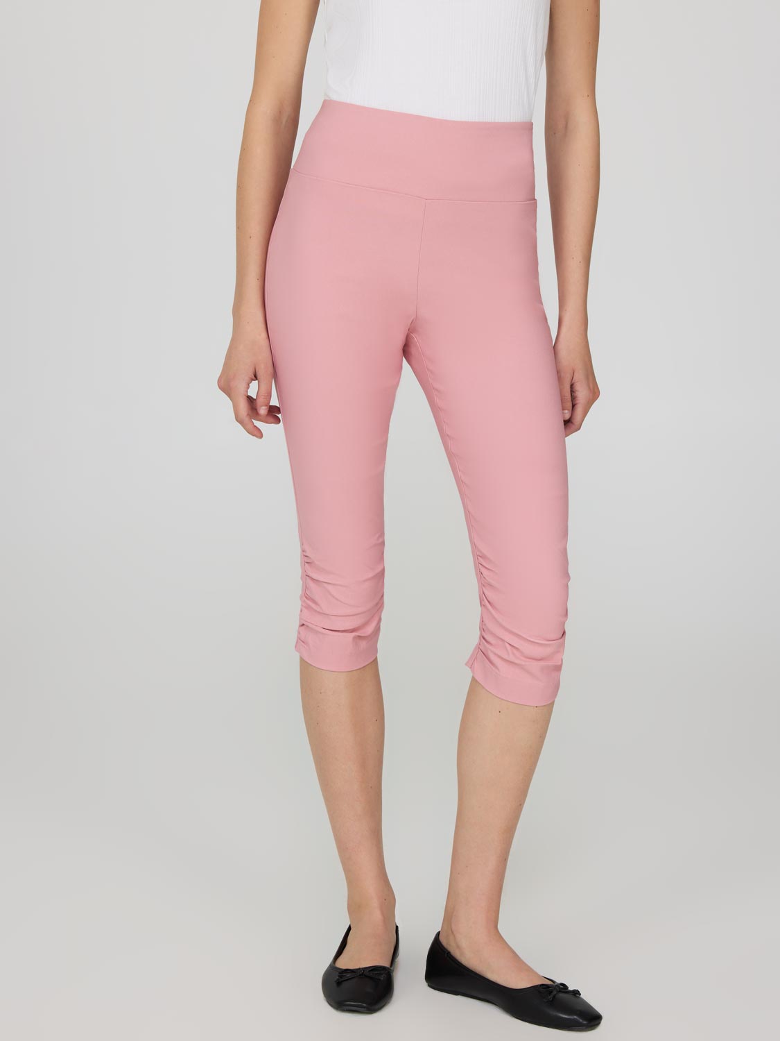Ruched Capri Pants