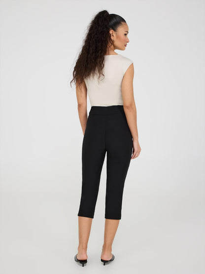 Capri Pants With Slit Hem