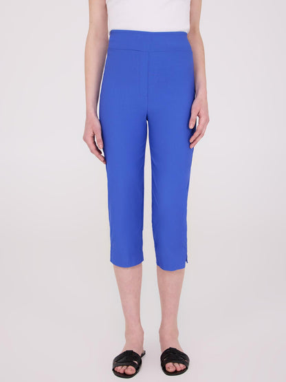 Capri Pants With Slit Hem