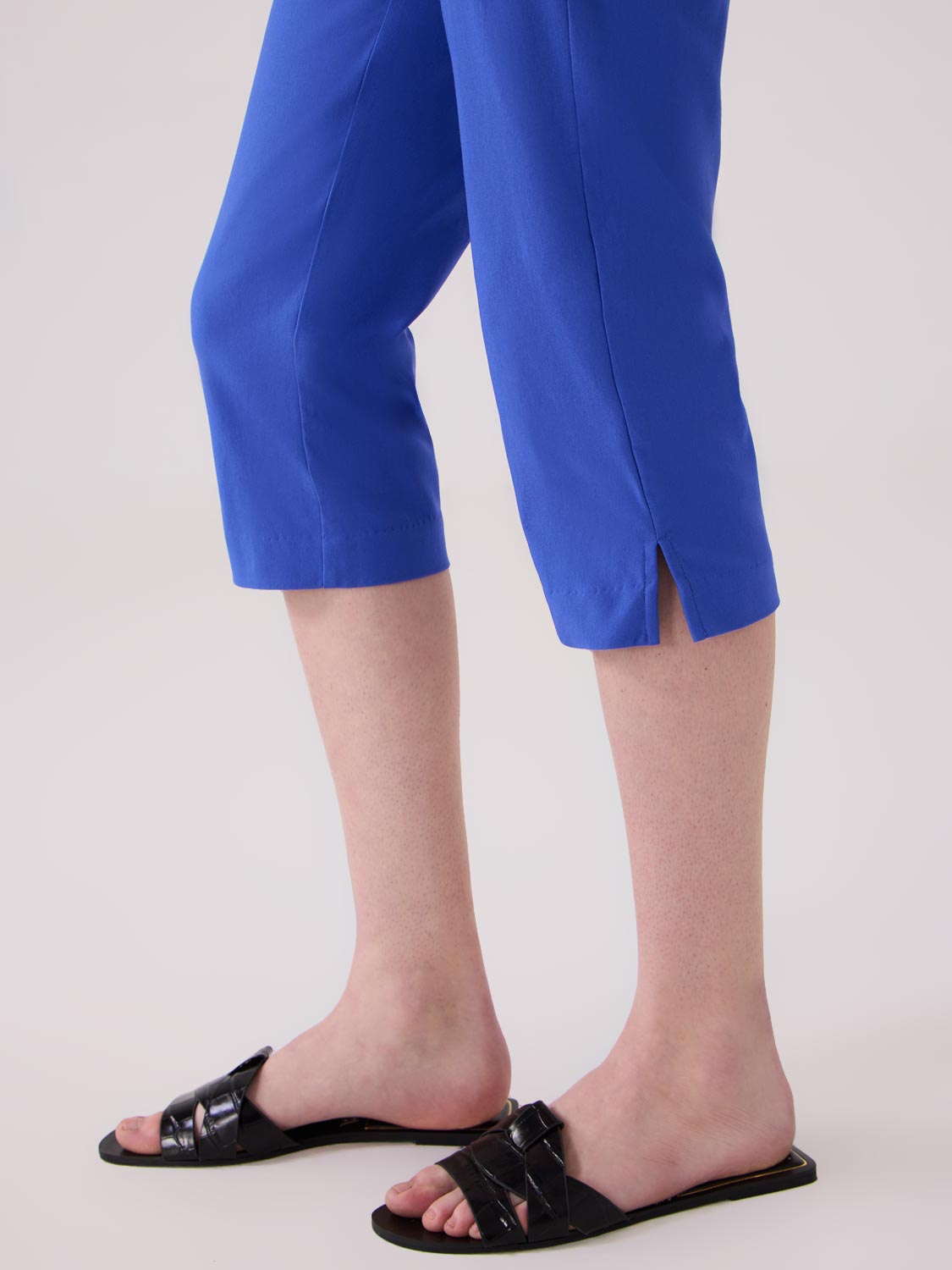 Capri Pants With Slit Hem