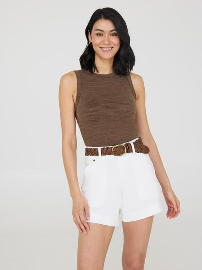 Belted Casual Shorts