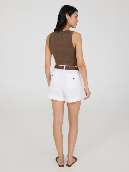Belted Casual Shorts