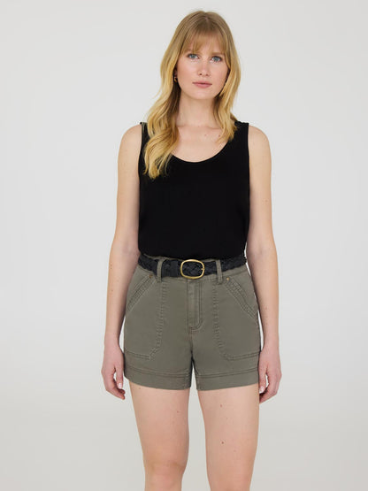 Belted Casual Shorts