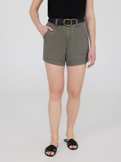 Belted Casual Shorts