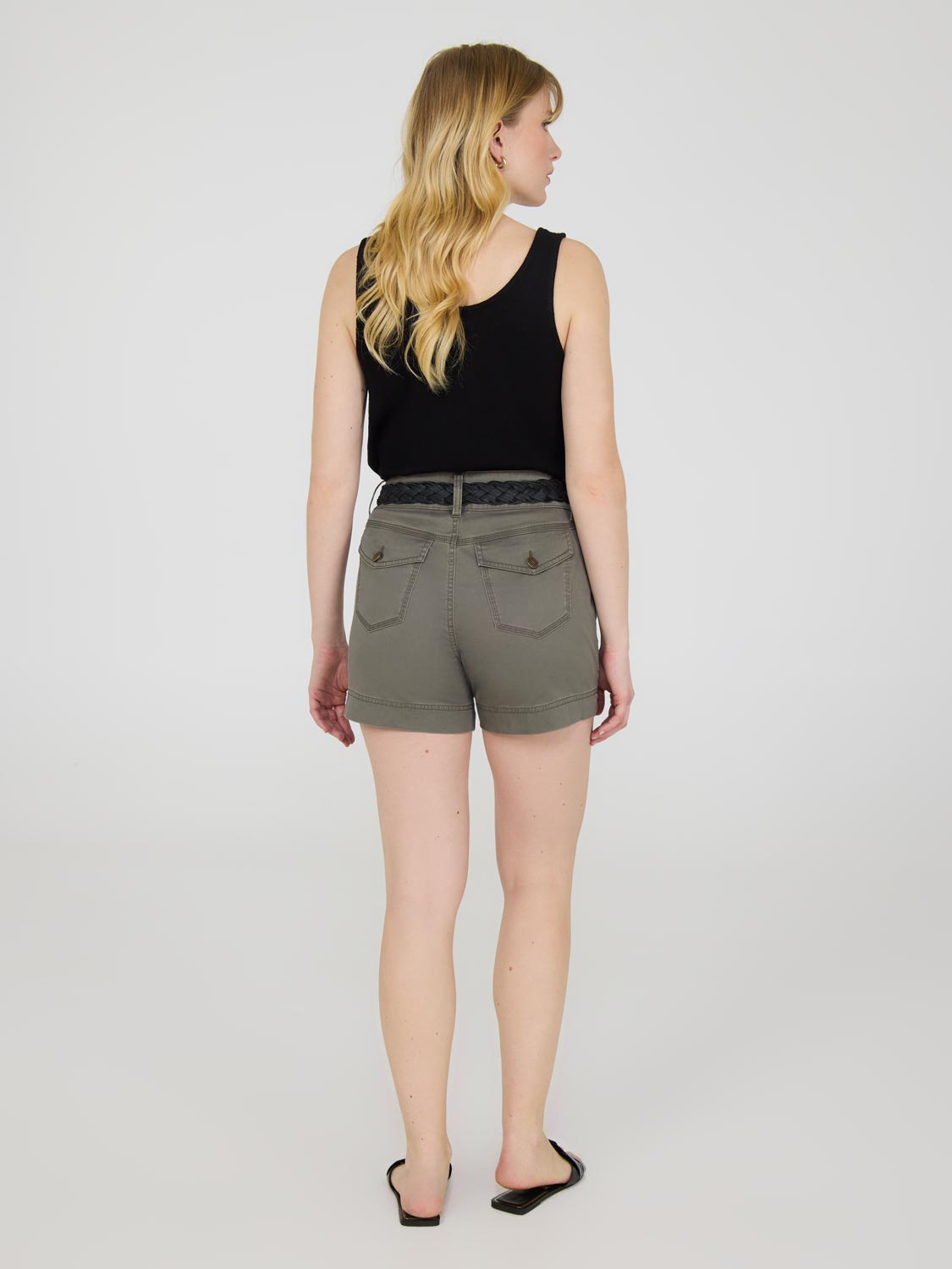 Belted Casual Shorts