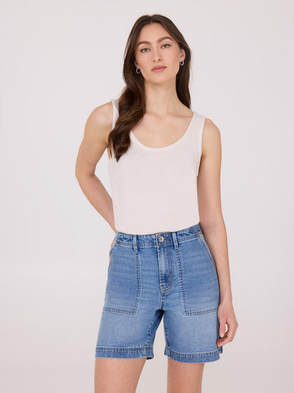 Denim Bermuda Shorts