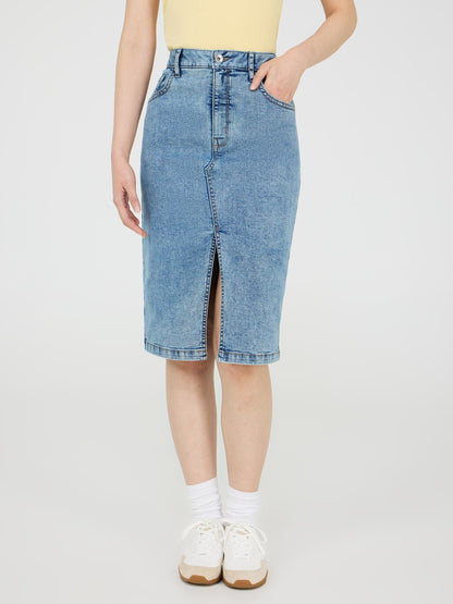 Denim Pencil Skirt