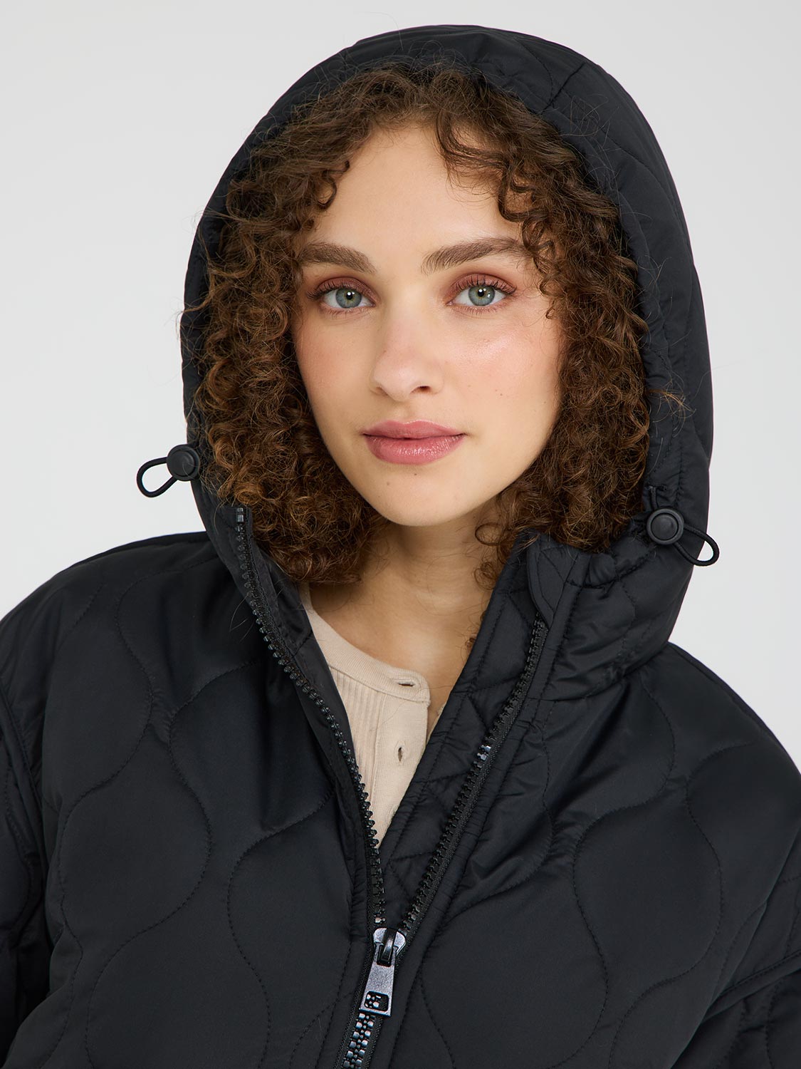 Quilt Jacket With Hood