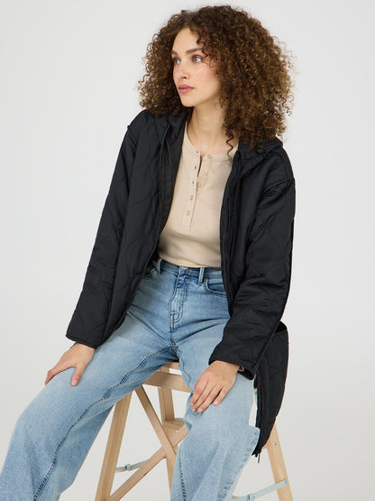 Quilt Jacket With Hood