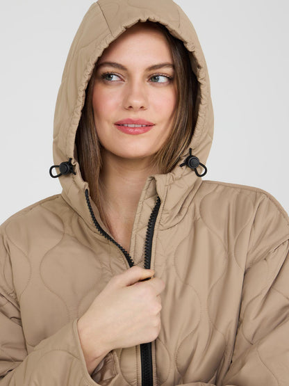 Quilt Jacket With Hood