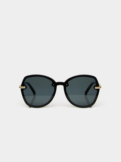 Clear Frame Round Sunglasses