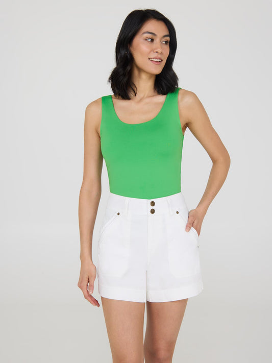 Double Layer Scoop Neck Tank Top