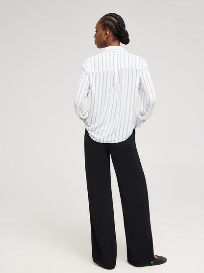 Striped Chiffon Blouse