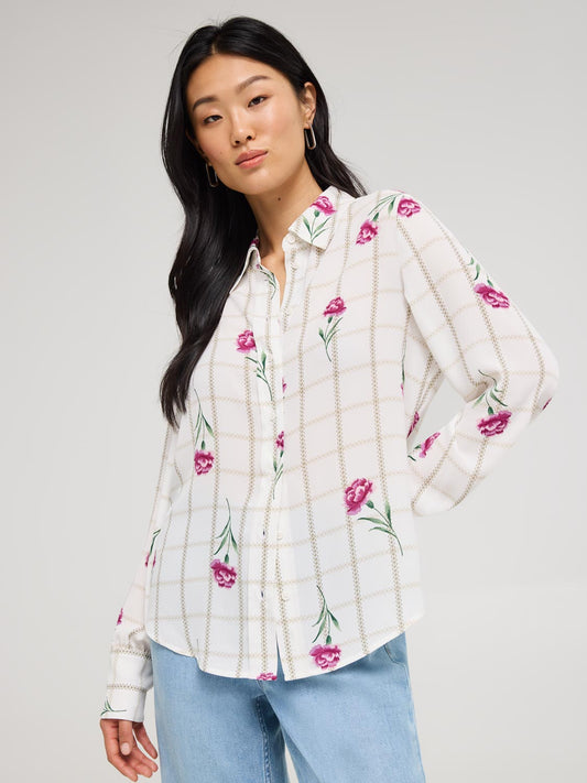 Printed Chiffon Blouse