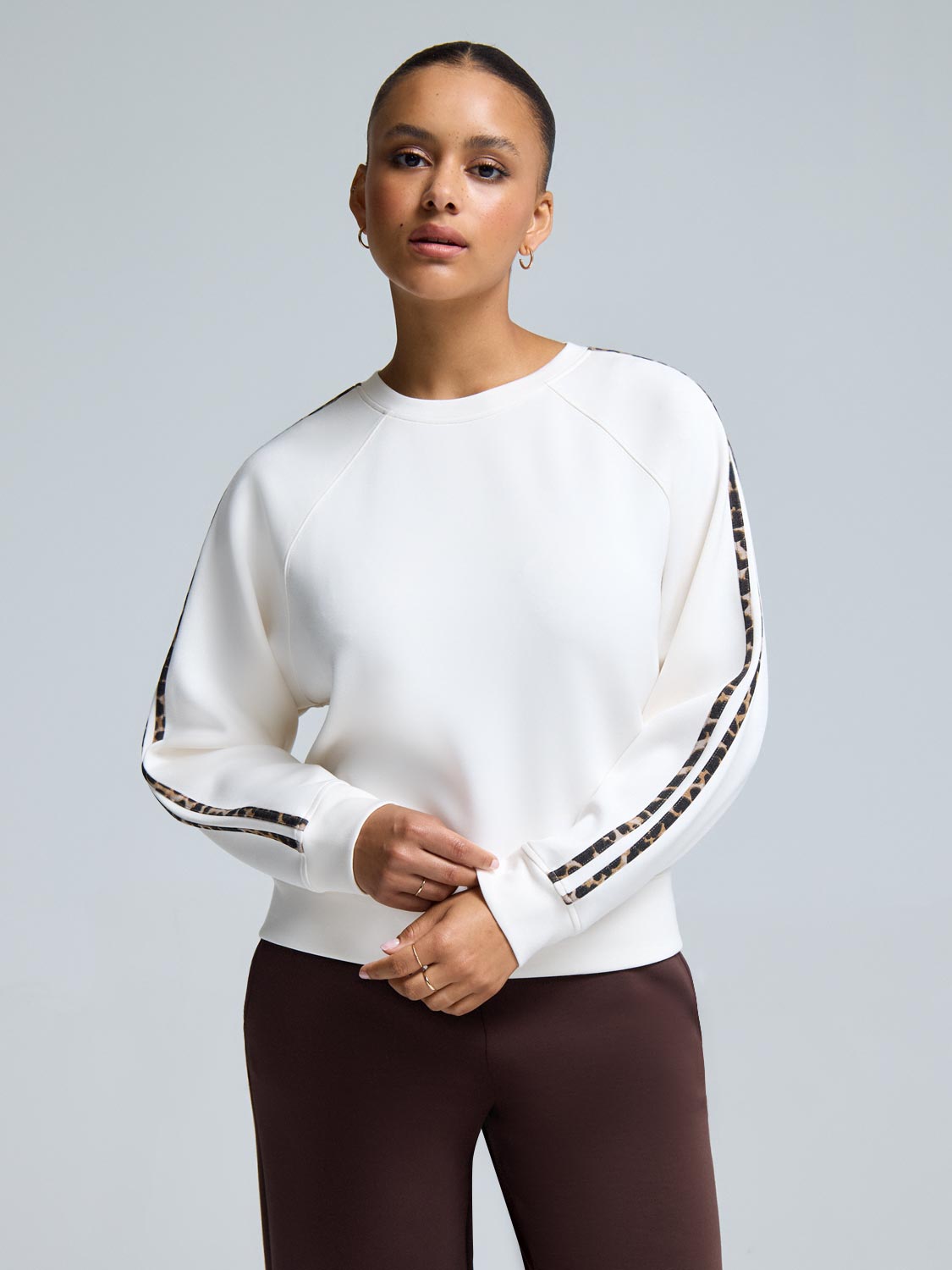 Cloud Fleece Sweatshirt With Animal Print