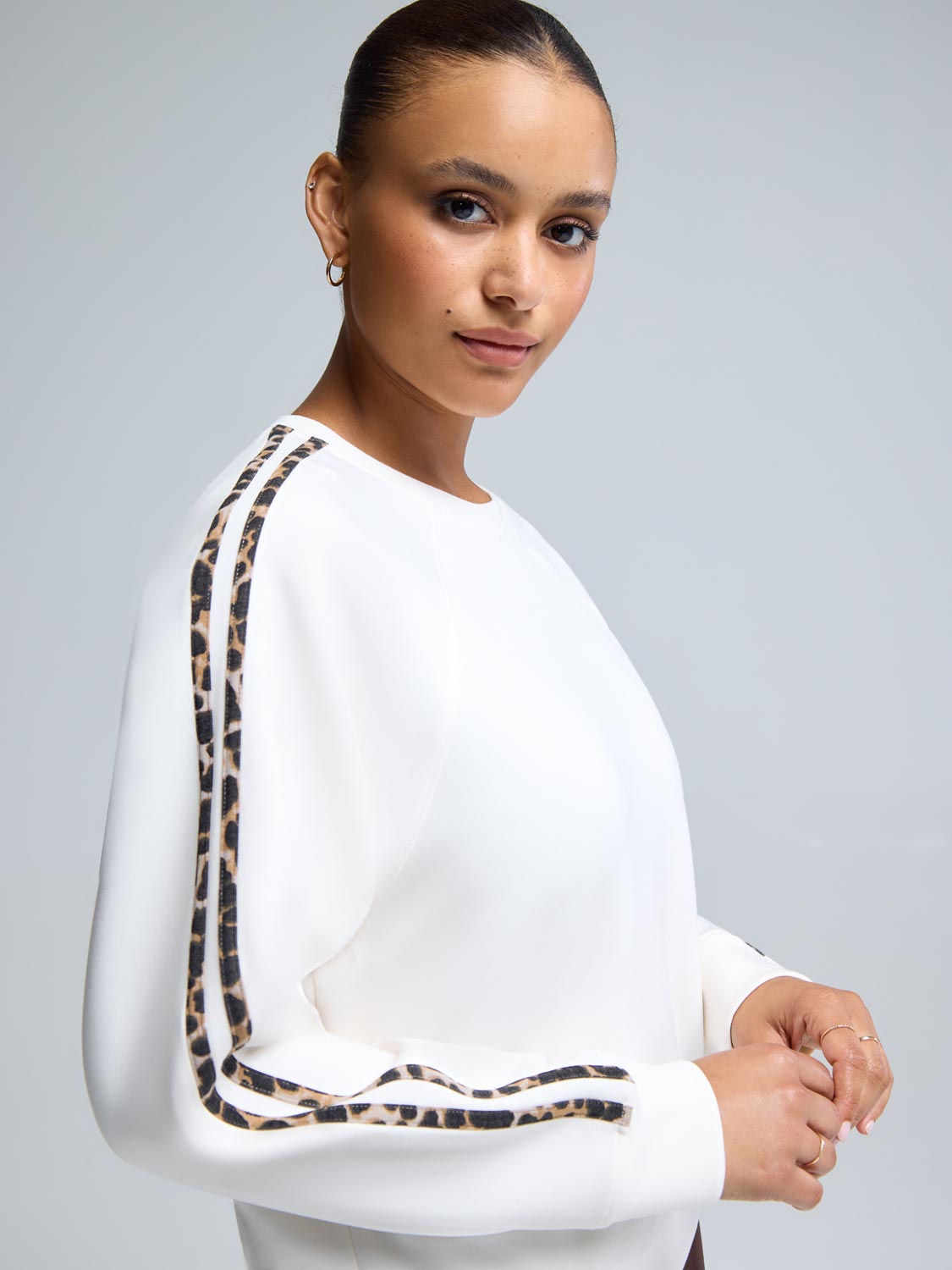 Cloud Fleece Sweatshirt With Animal Print