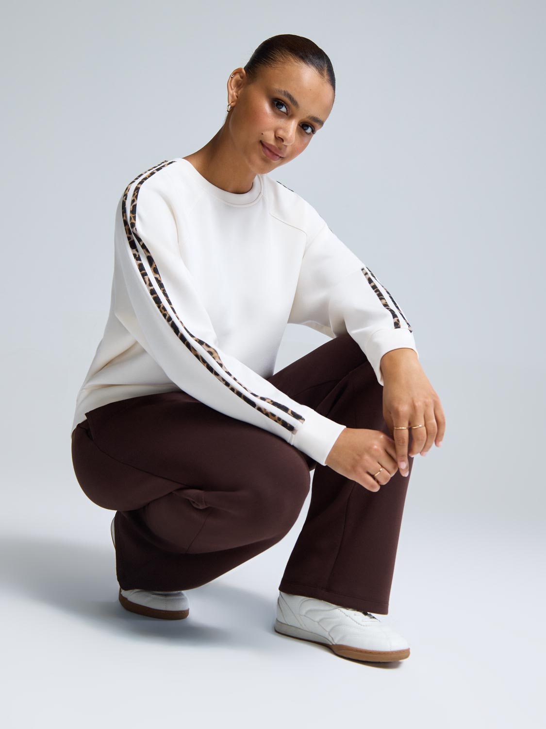 Cloud Fleece Sweatshirt With Animal Print