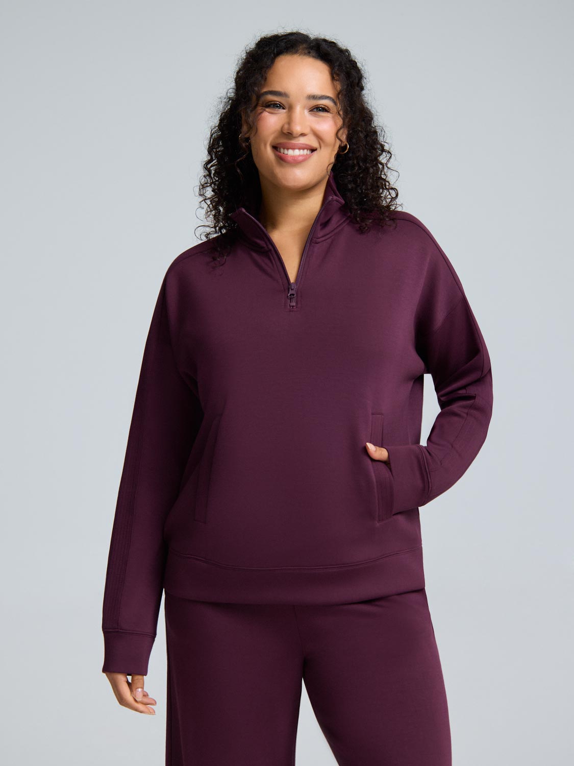 Cloud Fleece Quarter Zip Top