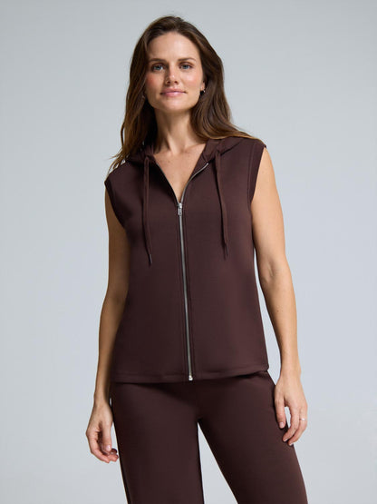 Cloud Fleece Zip-Front Hooded Vest