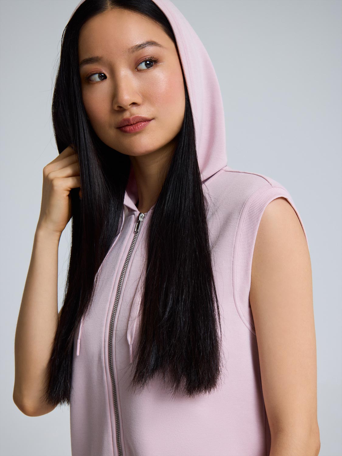 Cloud Fleece Zip-Front Hooded Vest