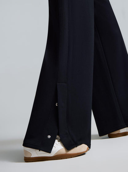 Cloud Fleece Slit Hem Wide-Leg Pants