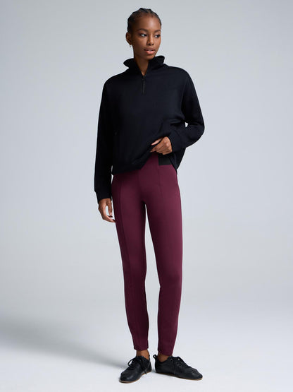 Exposed Waistband Skinny Leg Pants