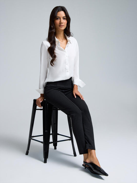 Striped Skinny Leg Pants