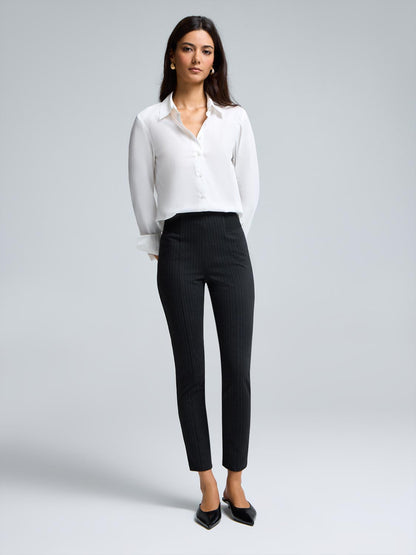 Striped Skinny Leg Pants