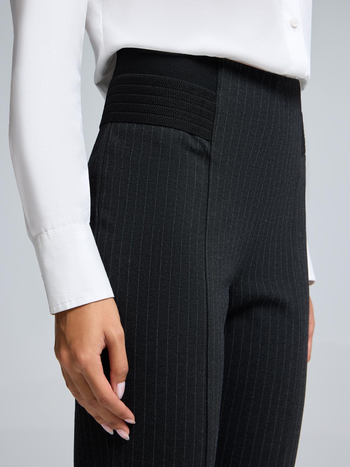 Striped Skinny Leg Pants