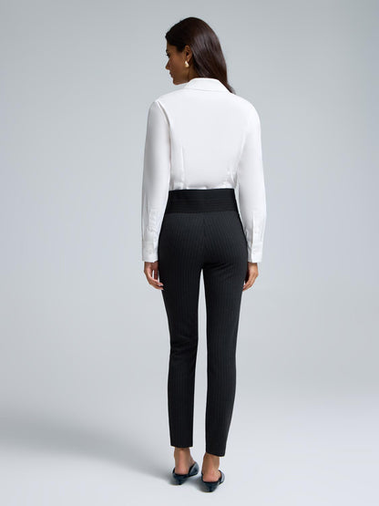 Striped Skinny Leg Pants