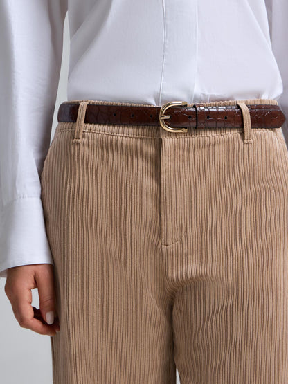 Wide-Leg Corduroy Pants
