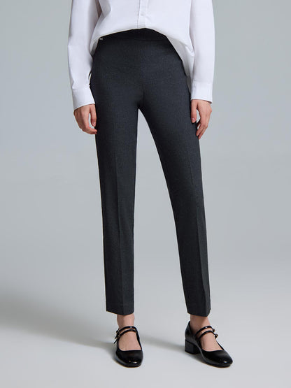 Straight-Leg Jacquard Pants