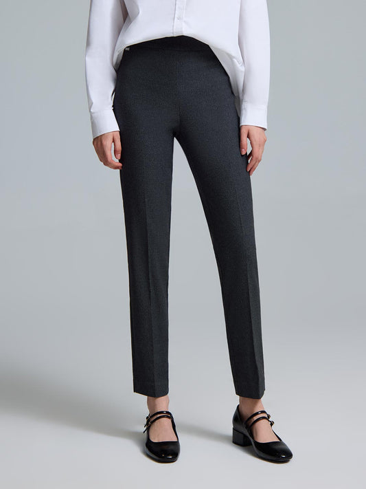 Straight-Leg Jacquard Pants